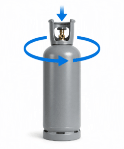 Genopfyldning af 10 kg CO₂-flaske