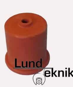 Rubber cap, for 1 litre Erlenm. 40 mm w/hole
