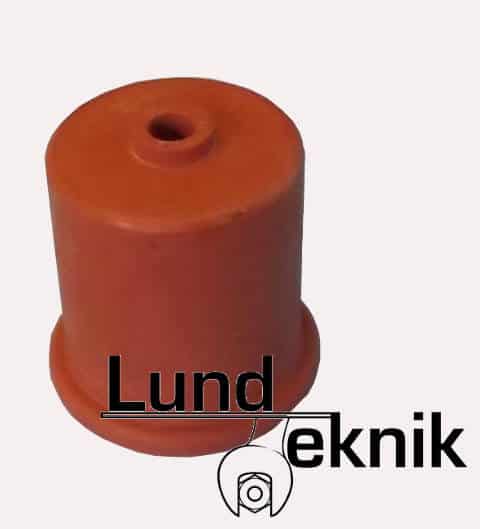 Rubber cap, for 1 litre Erlenm. 40 mm w/hole