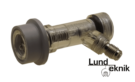 CO2 coupling with non-return valve and 7/16″ MFL thread, CMB