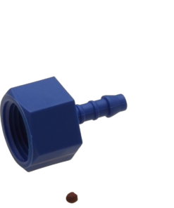 Slangetilslutning, 6mm, plast, hun, 1/8″, til iltsten