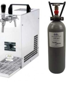 Rustfri ølkøler, 25 liter i timen, komplet for Cornelius m/ 2kg