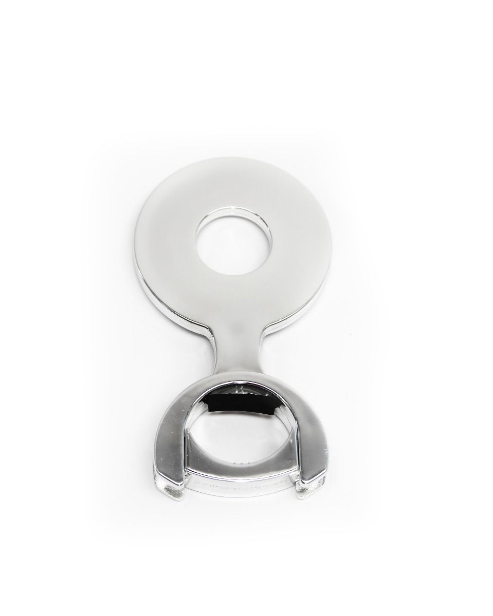 Label holder, 73 mm, plastic with chrome plating