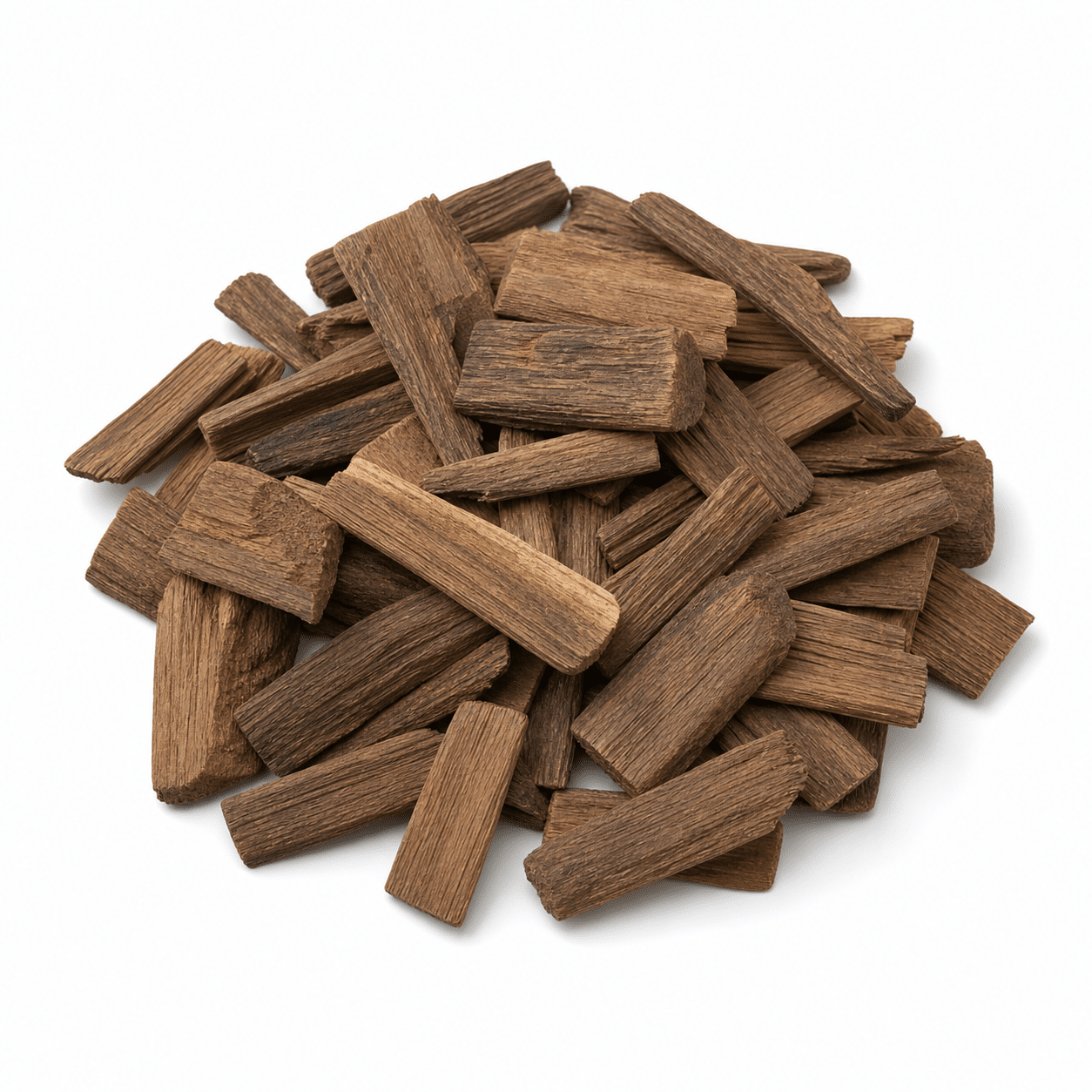Franske egetræschips, mellemristede, 100 g